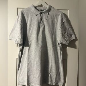 (2 for $20) Hanes Light Gray Polo Shirt